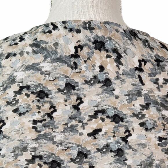 Harlowe & Graham Womens Small Ruffle Sleeve Popover Blouse - Picture 9 of 13